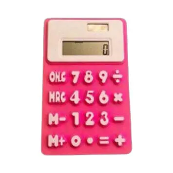 8 digits mini silicone calculator