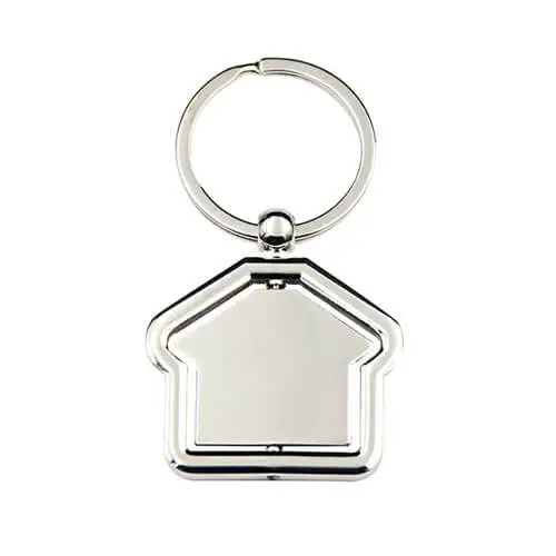 Customized Metal House Shape Keychain