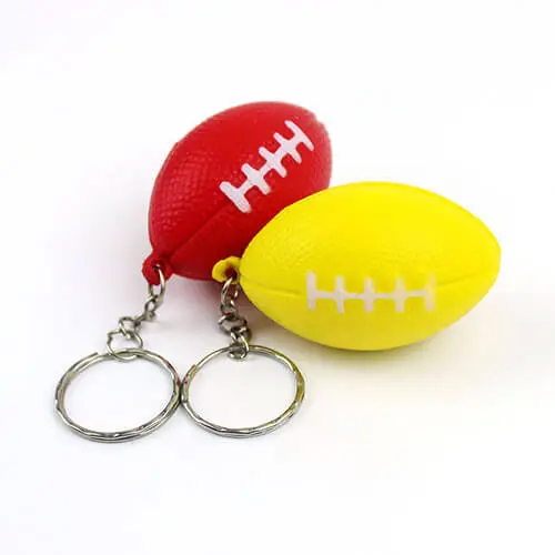 Wholesale Squeeze American Football Stress Balls With Keychain