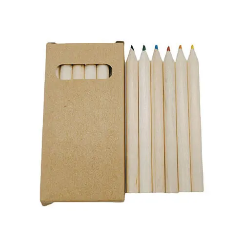 Natural 6-Piece Colored Pencil Set In Kraft Box