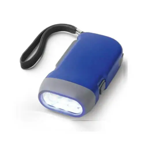 Générateur Dynamo à main Torche LED Lampe de poche d'urgence